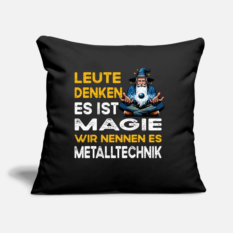 People Thinking Magic Metal Technology Locksmiths Sofa pillow with filling 45cm x 45cm