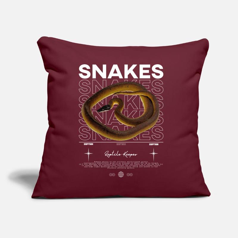 White Lipped Python Modern Reptile Keeper Sofa pillow with filling 45cm x 45cm