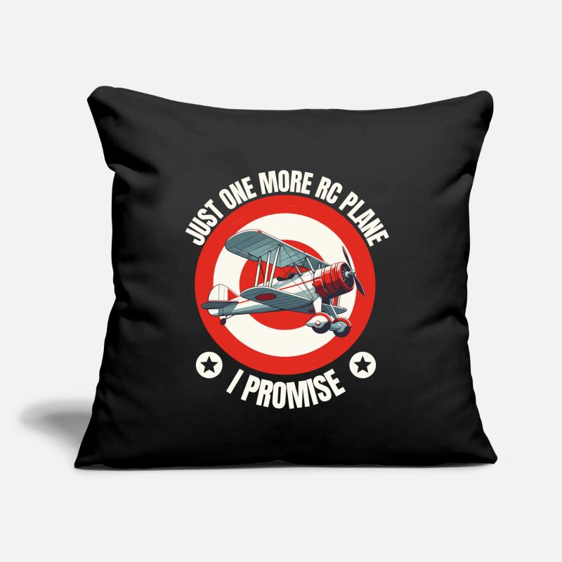 Modèle d’avion télécommandé Constructeur de modèles d’avion Coussin et housse de 45 x 45 cm