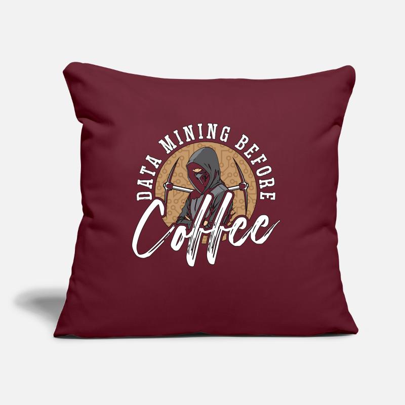 Data Mining Before Coffee Programmer Coffee Lover Sofakissen mit Füllung 45 x 45 cm