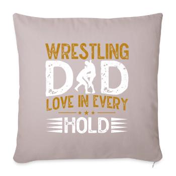 Wrestling Dad Wrestler Men Father's Day - Sofa pillow with filling 45cm x 45cm - light taupe - Front