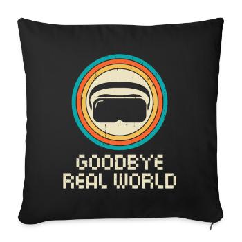 Virtual Reality VR Gamer Funnz - Sofa pillow with filling 45cm x 45cm - black - Front