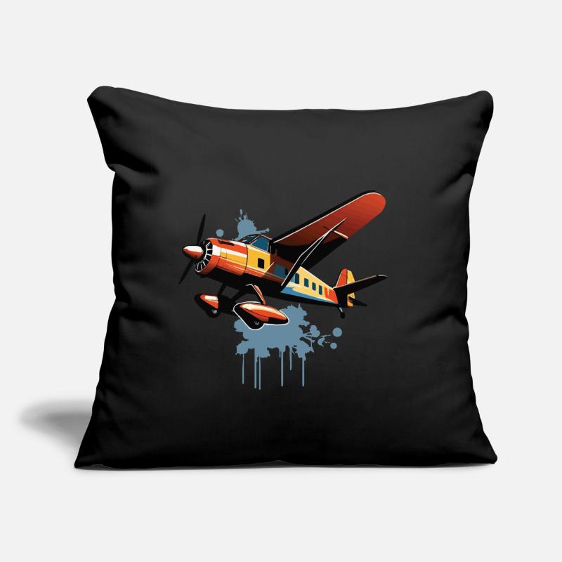 Modellflugzeug Pilot Flugzeug Hobby Design Sofakissen mit Füllung 45 x 45 cm