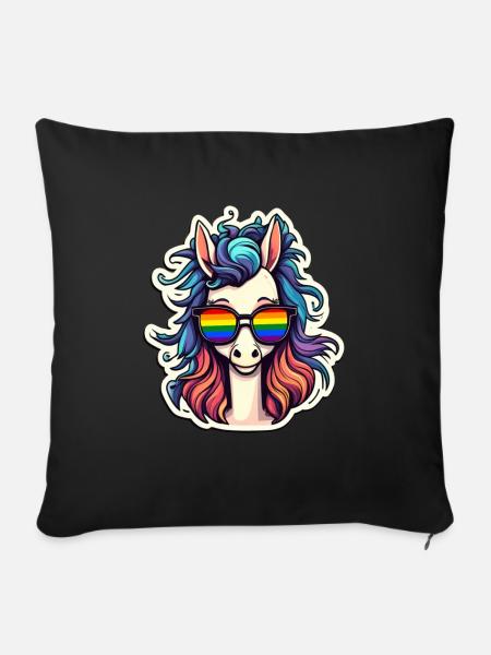 LGBTQ Pride Month - Sofakissen mit Füllung 45 x 45 cm - Schwarz
