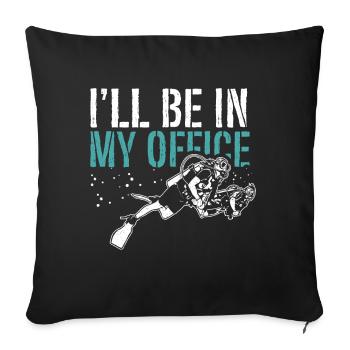 Diving Diver Ocean Lovers - Sofa pillow with filling 45cm x 45cm - black - Front