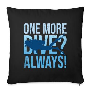 Diving Diver Ocean Lovers - Sofa pillow with filling 45cm x 45cm - black - Front