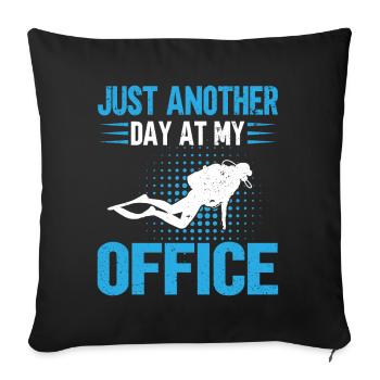 Diving Diver Ocean Lovers - Sofa pillow with filling 45cm x 45cm - black - Front