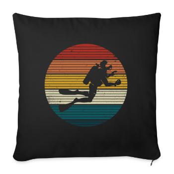 Diving Diver Ocean Lovers - Sofa pillow with filling 45cm x 45cm - black - Front