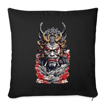 Aesthetic Yokai Streetwear Japanese Demon - Sofa pillow with filling 45cm x 45cm - black - Front