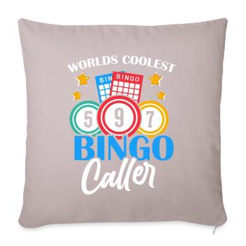 Bingo Caller Bingo Player Gambling Lottery - Sofa pillow with filling 45cm x 45cm - light taupe - Front