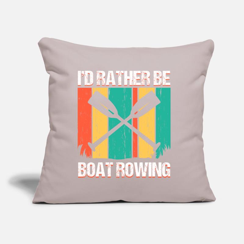 Rowboot de l’équipage Bateau Rowboot Rower Rowes Rower Coussin et housse de 45 x 45 cm