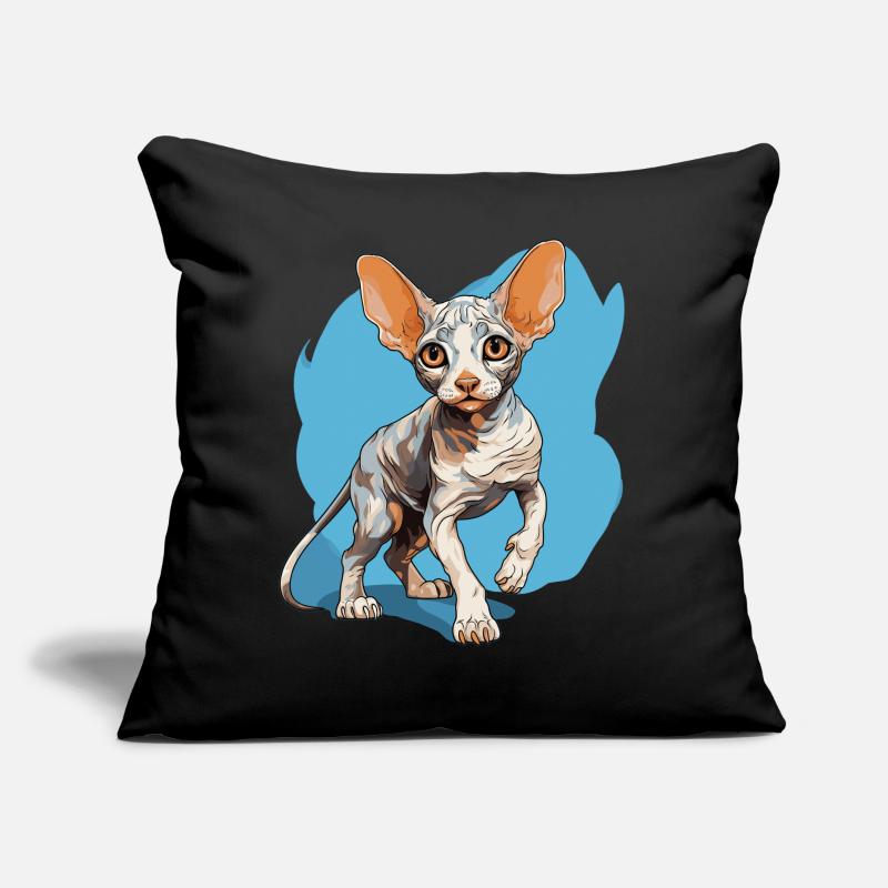 Cornish Rex Kitten Cornish Rex Cat Sofa pillow with filling 45cm x 45cm
