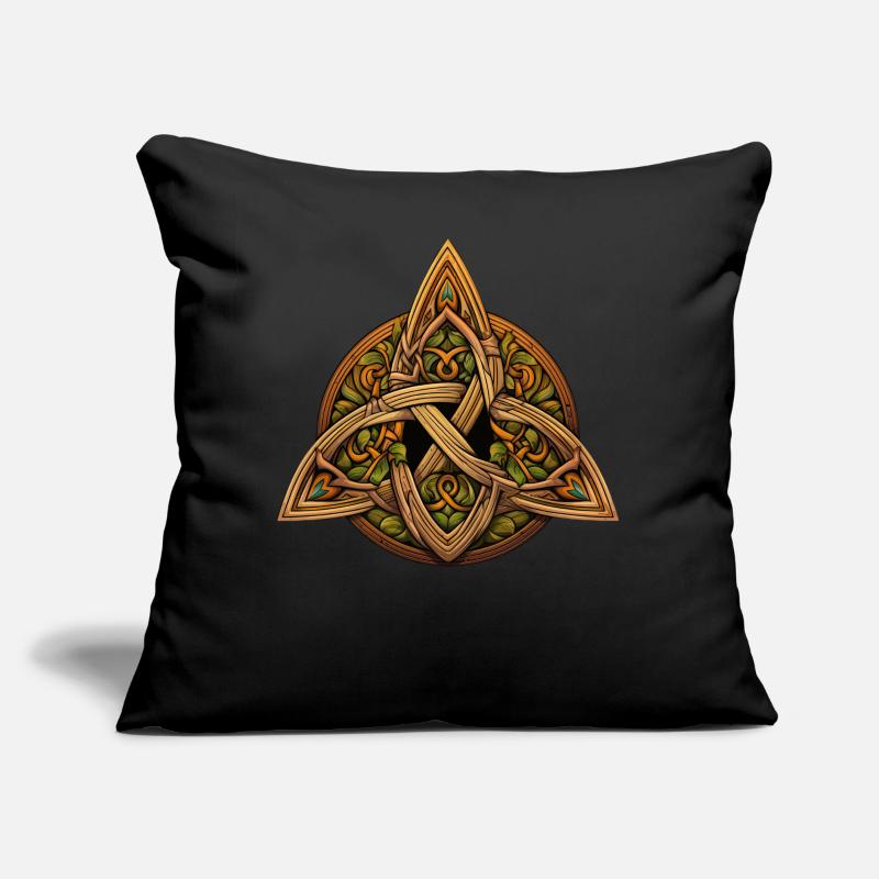 Trinity Knot Irish Celtic Symbol St. Patrick's Day Sofakissen mit Füllung 45 x 45 cm
