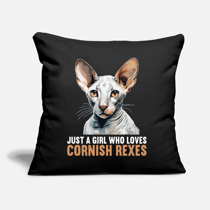Cornish Rex Kitten Cornish Rex Cat Sofa pillow with filling 45cm x 45cm