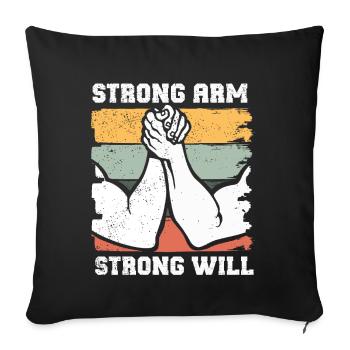 Bras de fer Bras de fer Bras de fer - Coussin et housse de 45 x 45 cm - noir - Devant