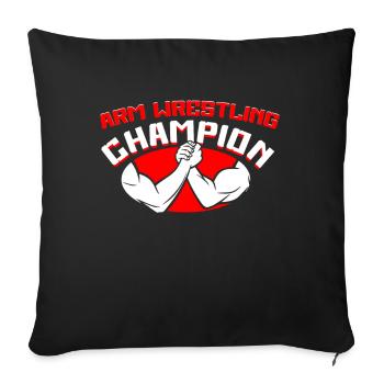 Bras de fer Bras de fer Bras de fer - Coussin et housse de 45 x 45 cm - noir - Devant