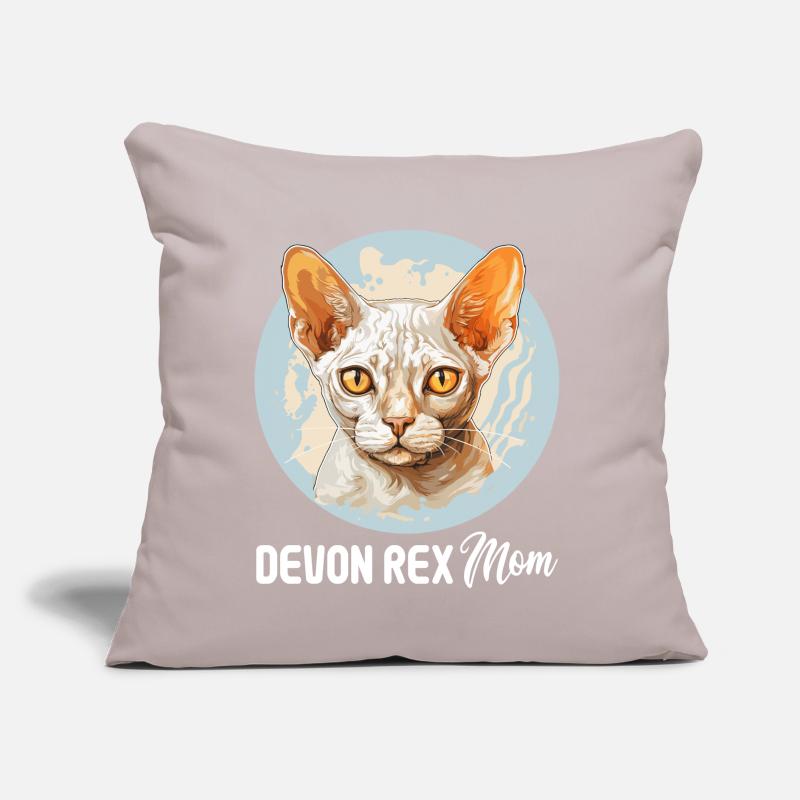 Chaton Devon Rex Chat Devon Rex Coussin et housse de 45 x 45 cm