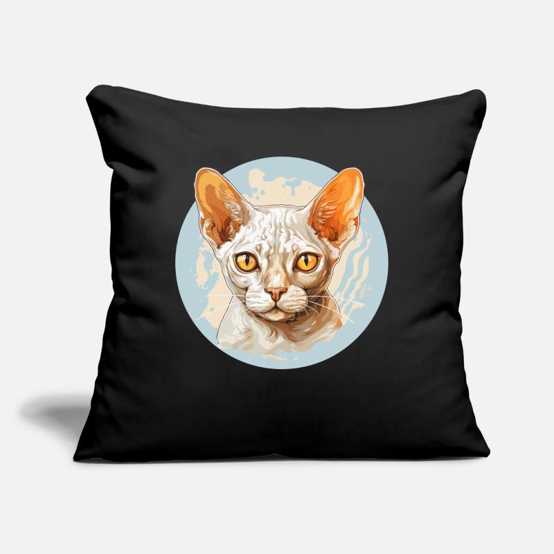 Devon Rex Kätzchen Devon Rex Katze Sofakissen mit Füllung 45 x 45 cm