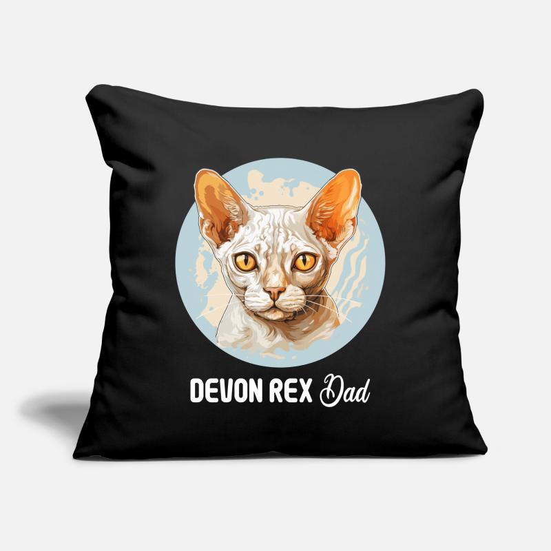 Chaton Devon Rex Chat Devon Rex Coussin et housse de 45 x 45 cm