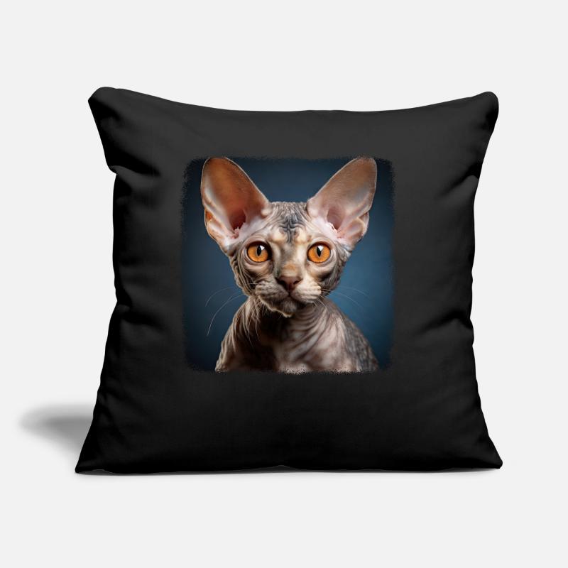 Devon Rex Kätzchen Devon Rex Katze Sofakissen mit Füllung 45 x 45 cm