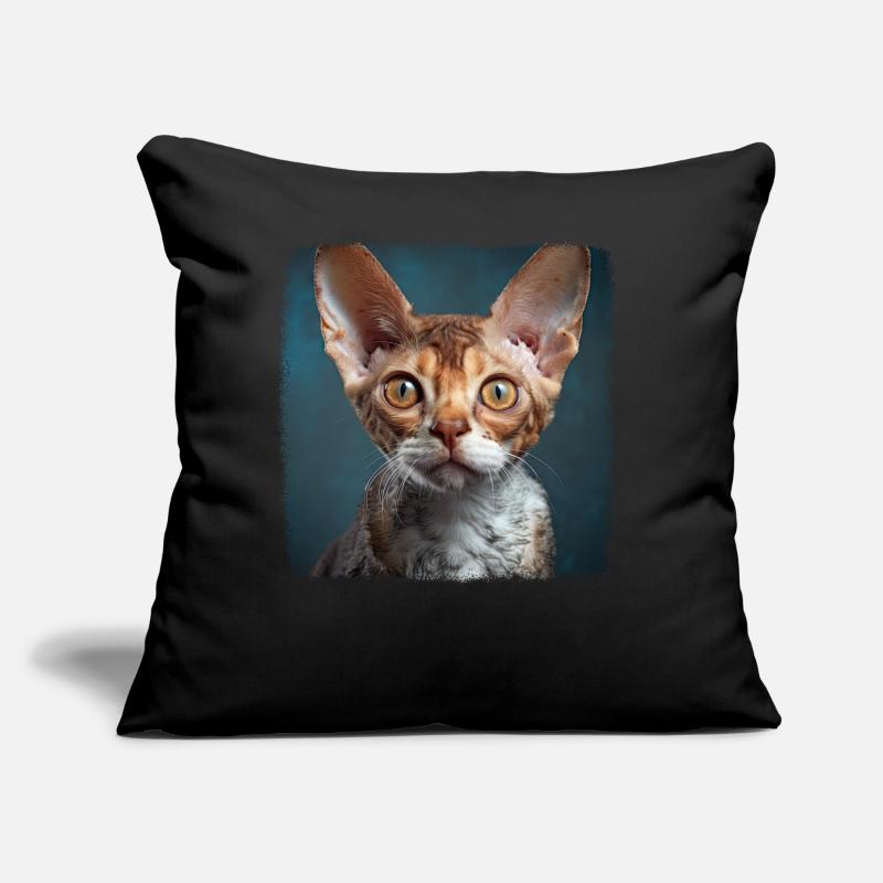 Chaton Devon Rex Chat Devon Rex Coussin et housse de 45 x 45 cm