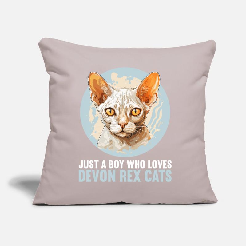 Devon Rex Kätzchen Devon Rex Katze Sofakissen mit Füllung 45 x 45 cm
