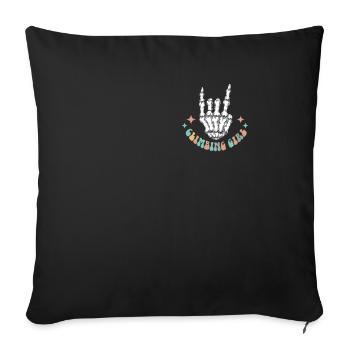 Rock Climber Climbing Mountain - Sofa pillow with filling 45cm x 45cm - black - Front