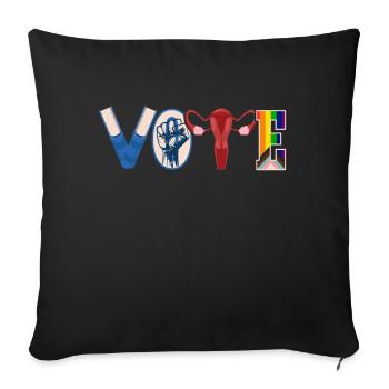 Voting Books Faustier Ovaries Lgtbq - Sofa pillow with filling 45cm x 45cm - black - Front