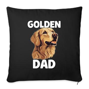 Golden Dad - Sofakissen mit Füllung 45 x 45 cm - Schwarz - Vorne