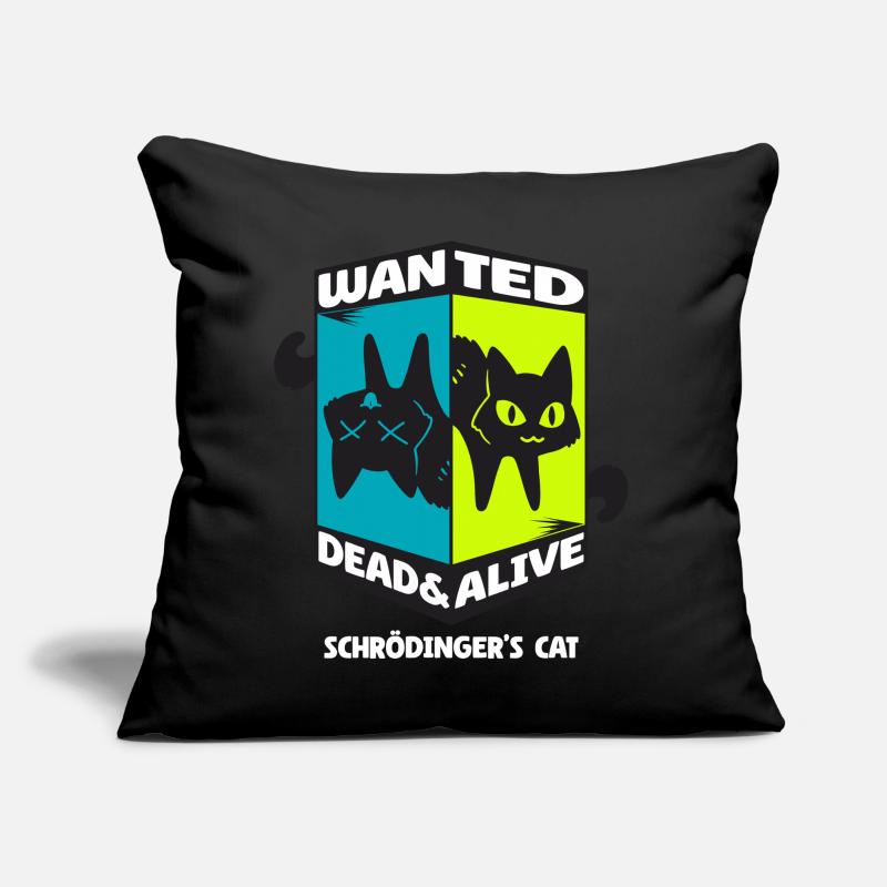 Physics Quantum Nerd Dead Alive Schrödinger's Cat Sofa pillow with filling 45cm x 45cm