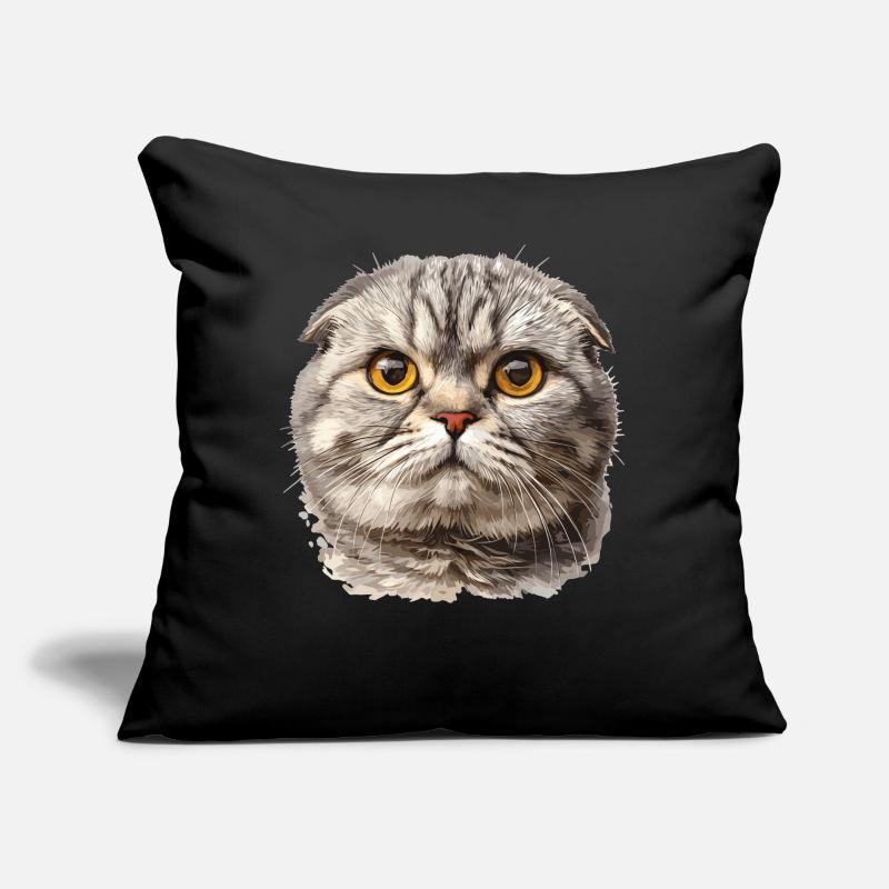 Scottish Fold Kätzchen Scottish Fold Katze Sofakissen mit Füllung 45 x 45 cm