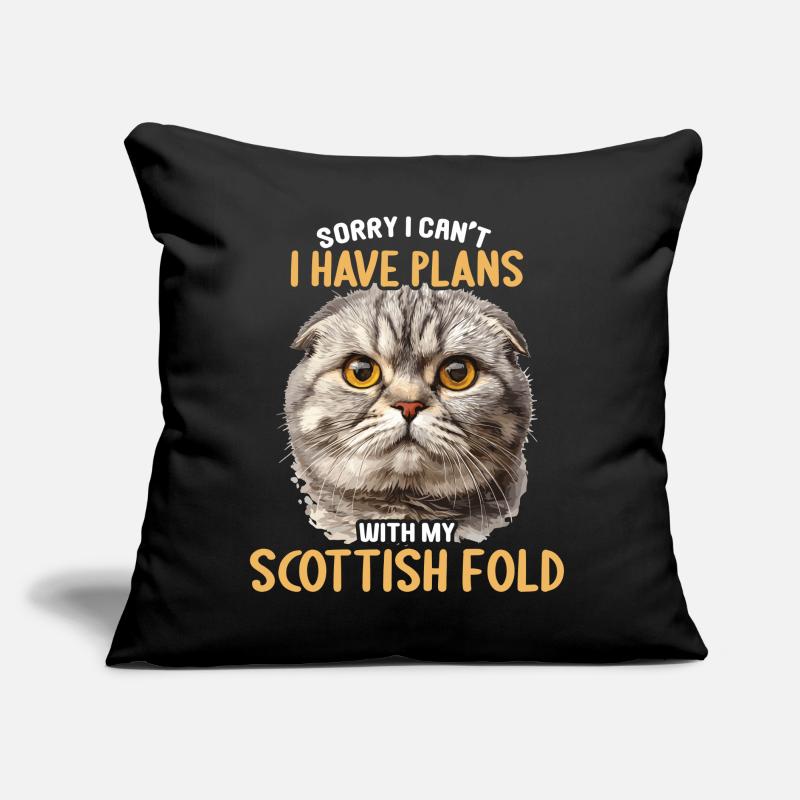 Scottish Fold Kitten Scottish Fold chat Coussin et housse de 45 x 45 cm