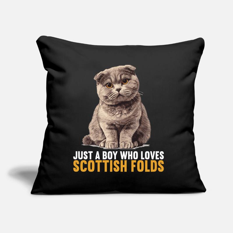 Scottish Fold Kitten Scottish Fold Cat Sofa pillow with filling 45cm x 45cm