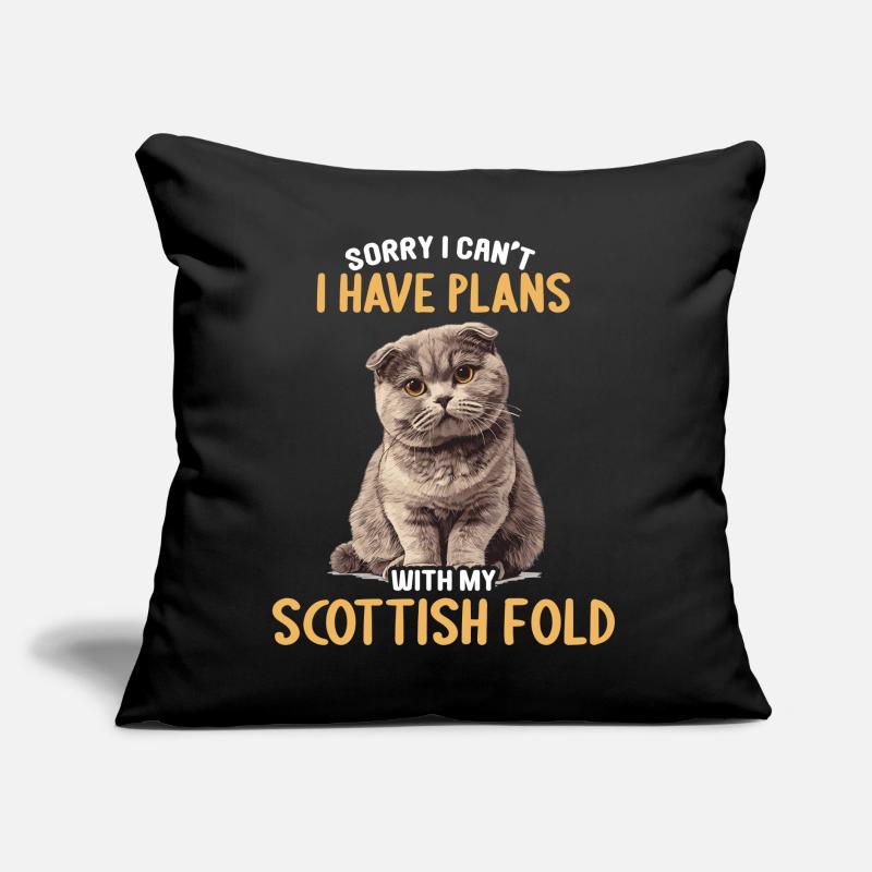 Scottish Fold Kätzchen Scottish Fold Katze Sofakissen mit Füllung 45 x 45 cm