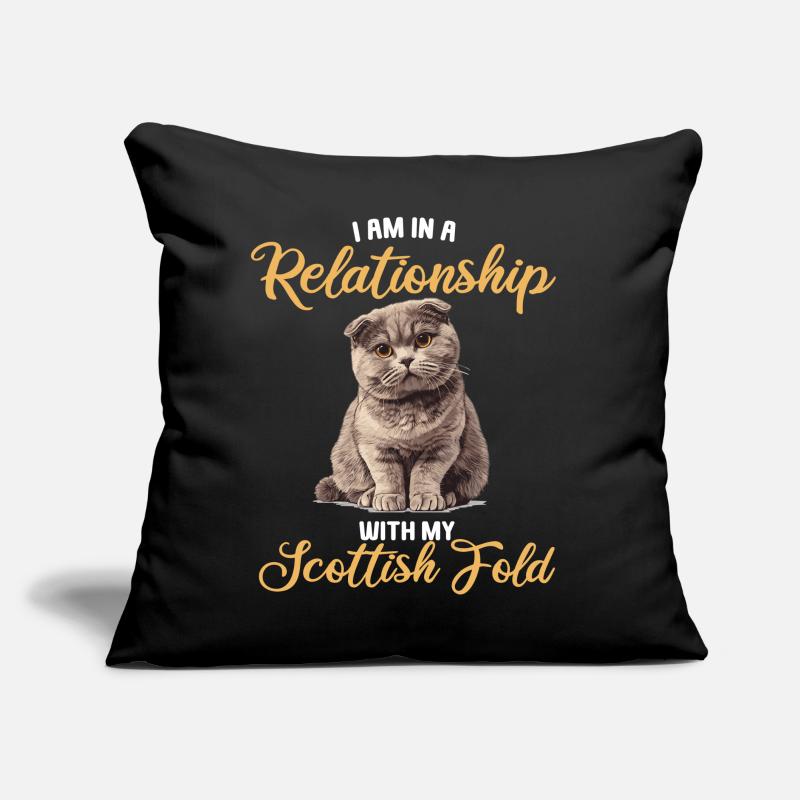Scottish Fold Kätzchen Scottish Fold Katze Sofakissen mit Füllung 45 x 45 cm