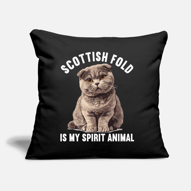 Scottish Fold Kätzchen Scottish Fold Katze Sofakissen mit Füllung 45 x 45 cm