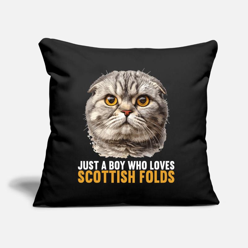 Scottish Fold Kitten Scottish Fold chat Coussin et housse de 45 x 45 cm
