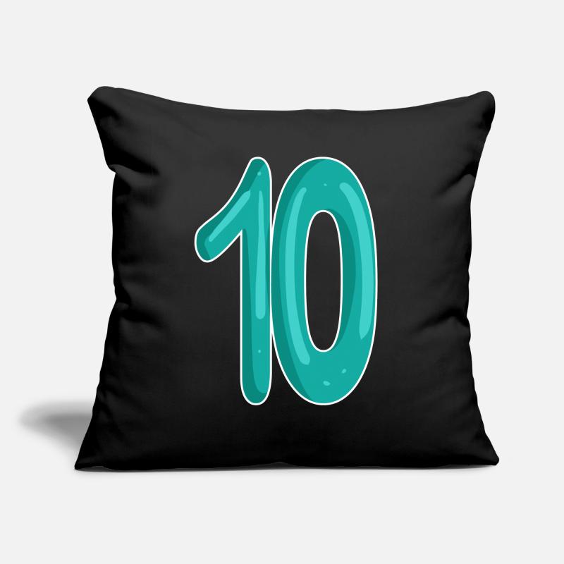Dix numéros 10 Coussin et housse de 45 x 45 cm