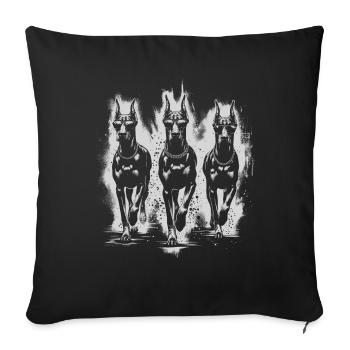 Doberman Pinscher Doberman Lover Dog Owner - Sofa pillow with filling 45cm x 45cm - black - Front