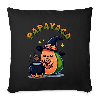 Papa Yaga - Sofakissen mit Füllung 45 x 45 cm - Schwarz - Vorne