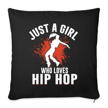 HipHop Dancers Breakdancing 80s 90s Hip Hop - Sofa pillow with filling 45cm x 45cm - black - Front