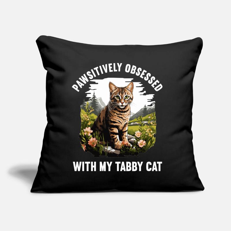 Tabby Kätzchen Tabby Katze Sofakissen mit Füllung 45 x 45 cm