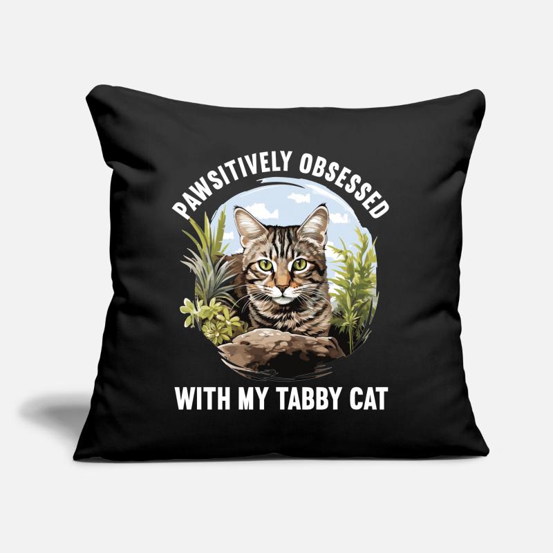 Tabby Kätzchen Tabby Katze Sofakissen mit Füllung 45 x 45 cm