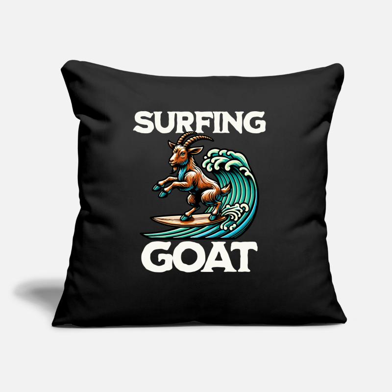 Chèvre de surf Coussin et housse de 45 x 45 cm
