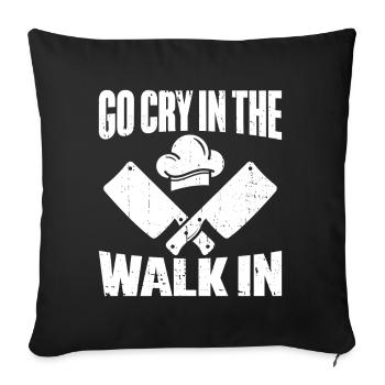 Kitchen Cooking Lover Culinary Chef - Sofa pillow with filling 45cm x 45cm - black - Front