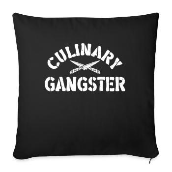 Kitchen Cooking Lover Culinary Chef - Sofa pillow with filling 45cm x 45cm - black - Front