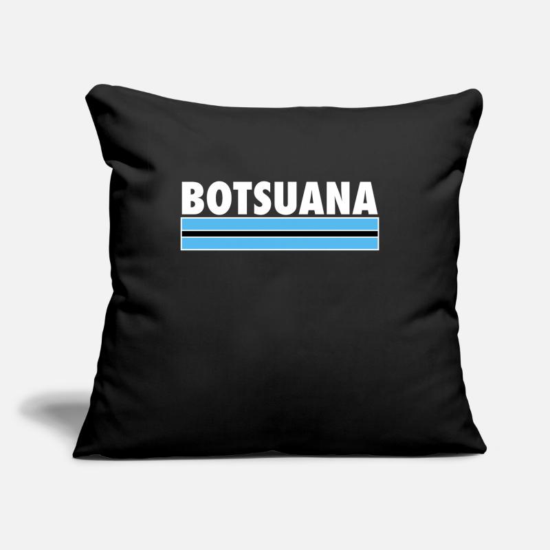 Botswana Botswana Botswana Drapeau du Botswana Coussin et housse de 45 x 45 cm