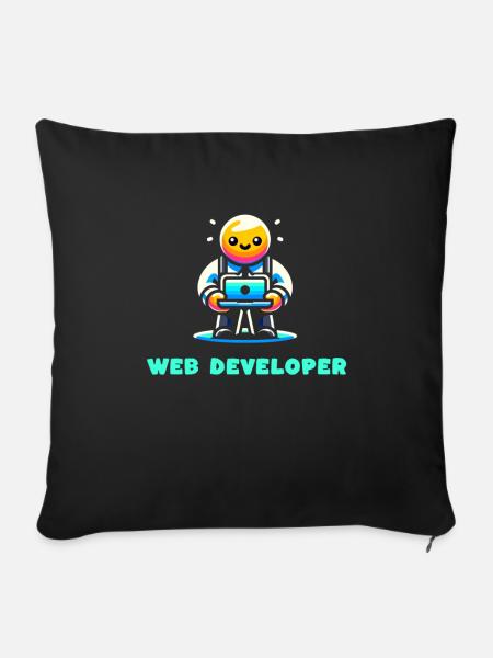 Webentwickler Beruf Beruf Karriere - Sofakissen mit Füllung 45 x 45 cm - Schwarz