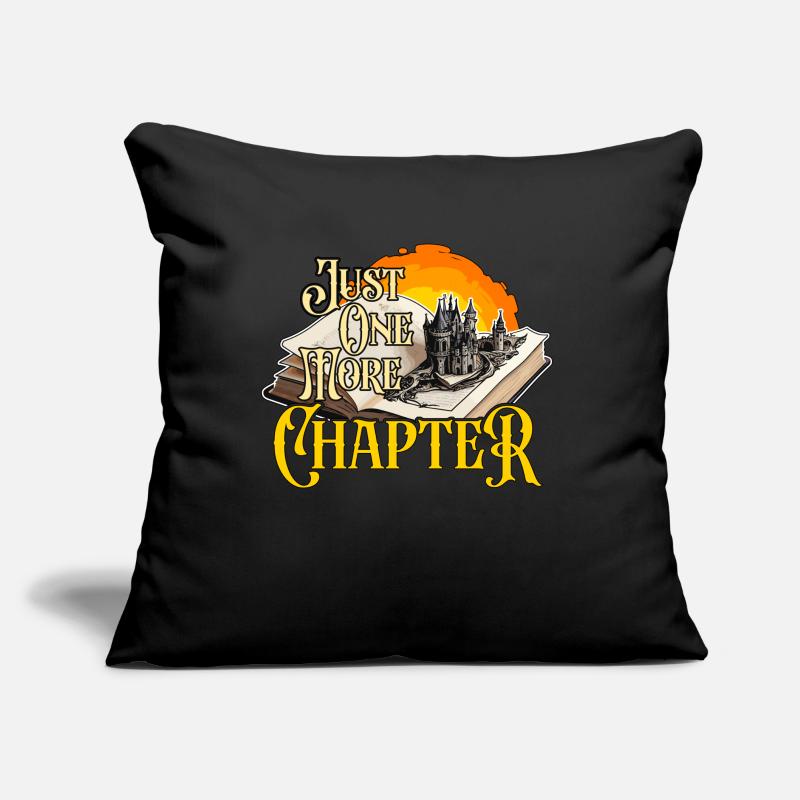 Reading Just One More Chapter Literature Reader Sofa pillow with filling 45cm x 45cm