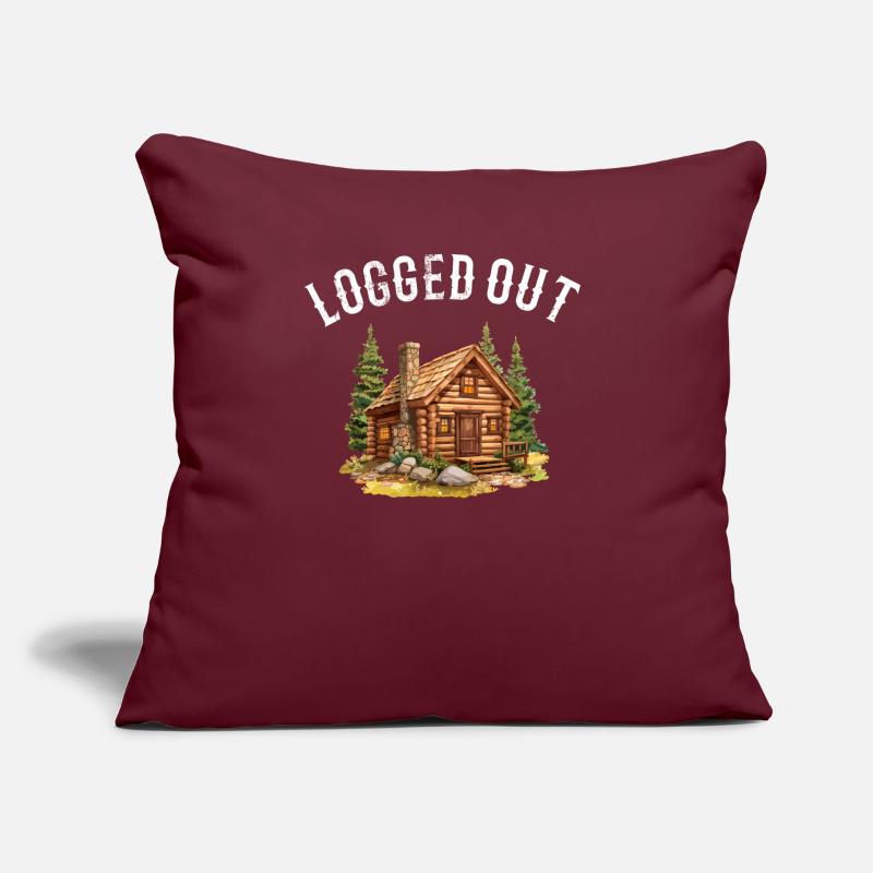 Cabane déconnectée, cabine extérieure Coussin et housse de 45 x 45 cm